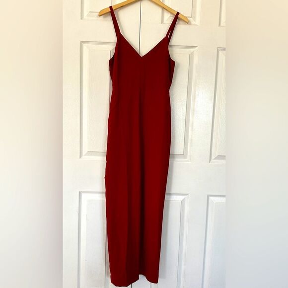 Madewell Thistle Cami Jumpsuit Burgundy Wide Leg Size 6 • NEW WITH TAGS • - Picture 6 of 9